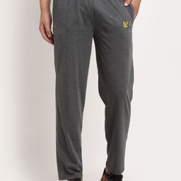VIMAL JONNEY Men Grey Solid Track Pants-picture-14