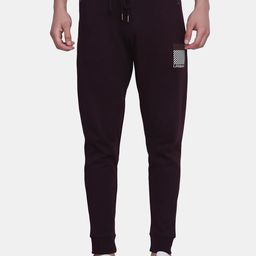 Blackberrys Men Burgundy Solid Slim Fit Cotton Joggers-image-87