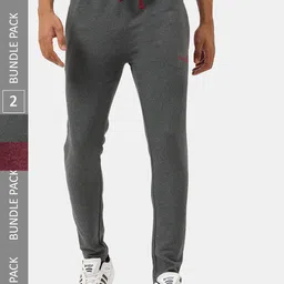 Masculino Latino Men Pack Of 2 Rapid Dry Mid-Rise Track Pants-image-41