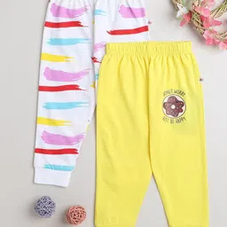 BUMZEE Girls Pack Of 2 Printed Mid-Rise Cotton Joggers-image-39
