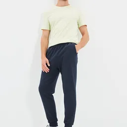 Trendyol Men Navy Blue Solid Joggers-image-42