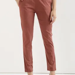 SHOOLIN Women Mid-Rise Stretchable Trousers-picture-34