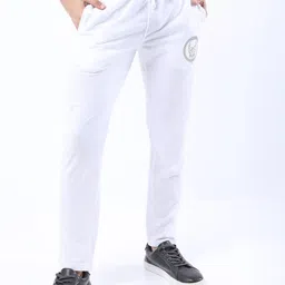 HIGHLANDER Men White Printed Regular Fit Track Pant-image-72