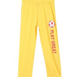 SWEET ANGEL Boys Yellow Printed Relaxed-Fit Cotton Track Pants-image-45