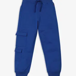 Ed-a-Mamma Boys Cotton Mid Rise Relaxed Fit Cargo Joggers-image-89