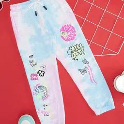Pantaloons Junior Girls Printed Pure Cotton Track Pants-image-72
