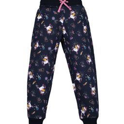 PLUM TREE Girls Navy Blue & Pink Unicorn Print Jogger Track Pant-image-98