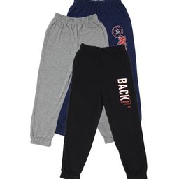 Billion Boys Pack Of 3 Typography Printed Cotton Joggers-image-93