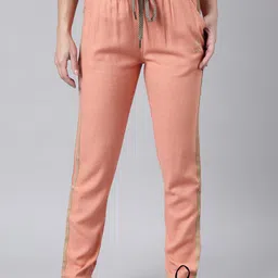 SHOWOFF Women Slim-Fit Cotton Track Pant-image-95