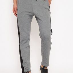 Duke Men Colourblocked Mid-Rise Cotton Track Pant-image-76