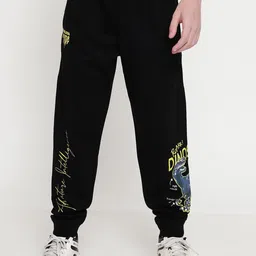 Octave Boys Printed Cotton Mid-Rise Joggers-image-35