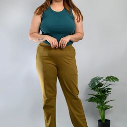 Mlada Cotton Mid-Rise Plus Size Trouser-picture-17