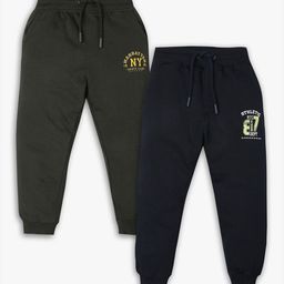 R&B Boys Pack Of 2 Cotton Mid Rise Joggers-picture-44