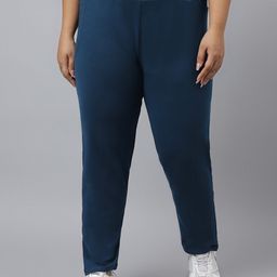 Fitkin Women Plus Size Straight Fit Anti Odour Eco-friendly Tencel Active Track Pants-picture-28