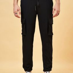 Street 808 by Pantaloons Men Pure Cotton Cargo Style Joggers-image-91