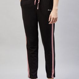Blinkin Women Black Solid CottonLounge Pants-image-84