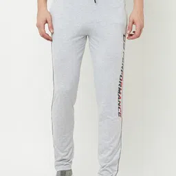 Octave Men Grey Solid Cotton Track Pants-image-28