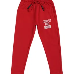 DYCA Boys Red Solid Regular Fit Cotton Track Pants-picture-21