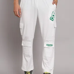GRIFFEL Men Typography Printed Cotton Track Pants-image-7