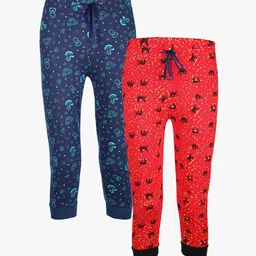 SAVAGE Boys Pack of 2 Assorted Pure Cotton Joggers-image-25