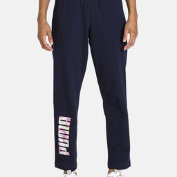 Puma Women Navy Blue Printed Cotton Track Pants-picture-41