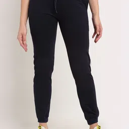 VIMAL JONNEY Women Navy Blue Solid Joggers-image-12