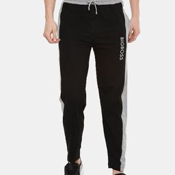 Dollar Men Black Solid Cotton Regular Fit Track Pant-image-98