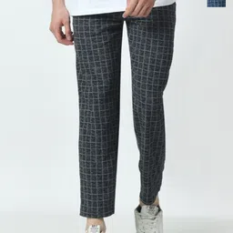 BAESD Men Pack Of 2 Checked Mid Rise Track Pants-54