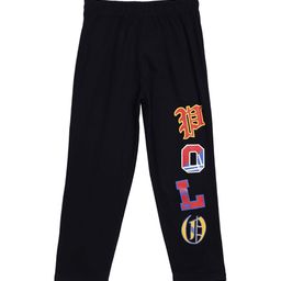SWEET ANGEL Boys Black Printed Pure Cotton Relaxed-Fit Track Pants-image-52