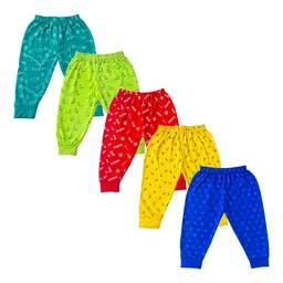 BAESD Infants Pack of 5 Printed Pure Cotton Joggers-82