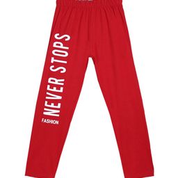 SWEET ANGEL Boys Red Printed Cotton Relaxed Fit Track Pants-image-71