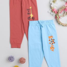 BUMZEE Boys Pack Of 2 Cotton Joggers-image-0