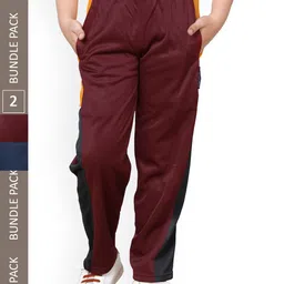 IndiWeaves Boys Pack Of 2 Side Panel Detail Track Pants-image-85