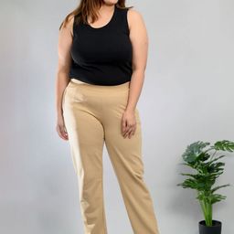 Mlada Women Cotton Plus Size High Rise Regular Trousers-picture-51