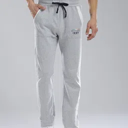Masculino Latino Men Grey Solid Pure Cotton Track Pants-image-58