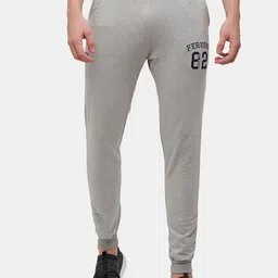 ARDEUR Men Grey Solid Cotton Melange Track Pants-image-78