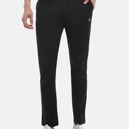 Ajile by Pantaloons Men Black Solid Slim-Fit Track Pants-image-36