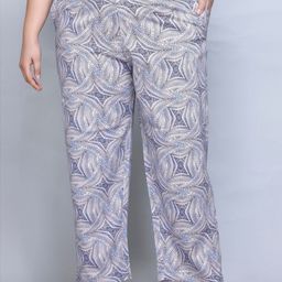 IN Love Women Plus Size Printed Mid-Rise Cotton Straight Lounge Pant-image-5