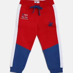 Beverly Hills Polo Club Boys Colour-Blocked Pure Cotton Joggers-picture-23