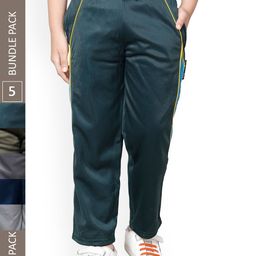 IndiWeaves Boys Pack Of 5 Mid Rise Track Pants-picture-44