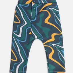 MINI KLUB Boys Abstract Printed Mid Rise Pure Cotton Trousers-image-48