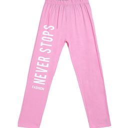 SWEET ANGEL Boys Pink Printed Pure Cotton Relaxed-Fit Track Pants-image-58