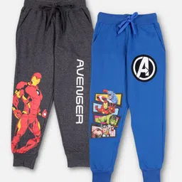 Nap Chief Boys Pack Of 2 Avengers Printed Regular Fit Joggers-image-12