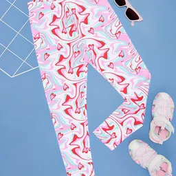 Pantaloons Junior Girls Printed Mid-Rise Track Pants-53
