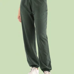 Nite Flite Women Pure Cotton Mid-Rise Joggers-image-10