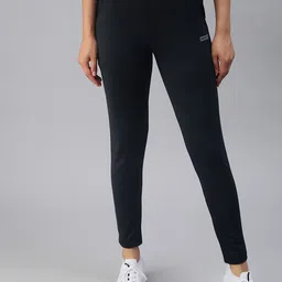 SHOWOFF Women Navy Blue Solid Slim Fit Dry Fit Track Pants-image-13