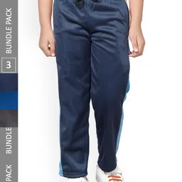 IndiWeaves Boys Pack Of 3 Mid-Rise Track Pant-image-100