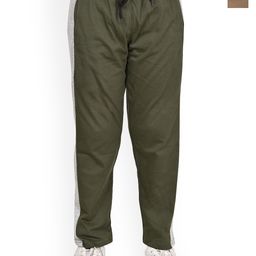 BAESD Boys Pack Of 2 Mid Rise Contrasting Side Panel Detail Pure Cotton Regular Track Pant-image-91
