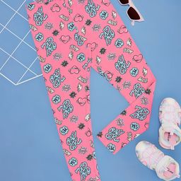 Pantaloons Junior Girls Printed Cotton Mid Rise Track Pants-image-93