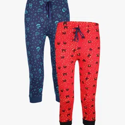 SAVAGE Boys Pack Of 2 Assorted Pure Cotton Joggers-35